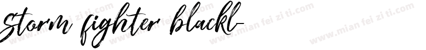 storm fighter blackl字体转换